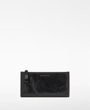 Ori&oacute;n washed leather long wallet