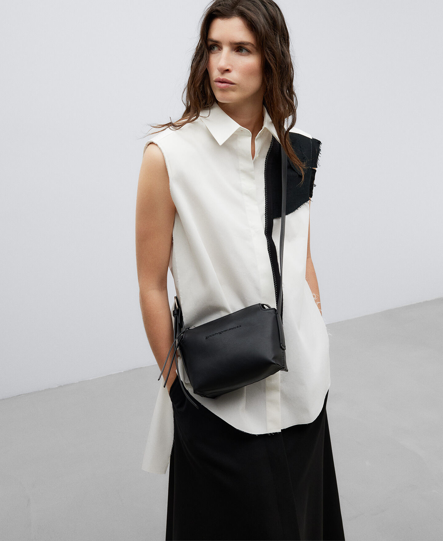 Petit sac bandouli re en cuir sans cuir