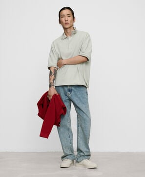 Polo oversize piqu&eacute; algod&oacute;n org&aacute;nico