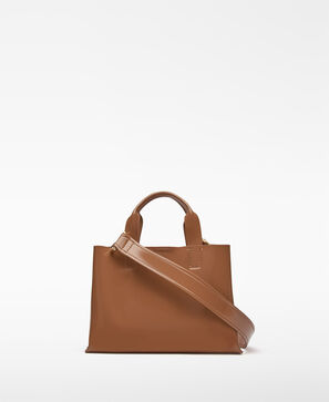 Mini shopper Mica com textura envernizada