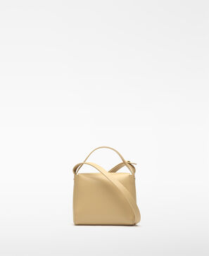 Mini bolsa a tiracolo com aba Pele Não Pele para mulher