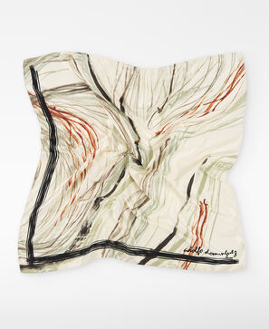 Square printed scarf