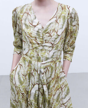 Cotton printed dress