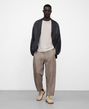 European linen heathered T-shirt