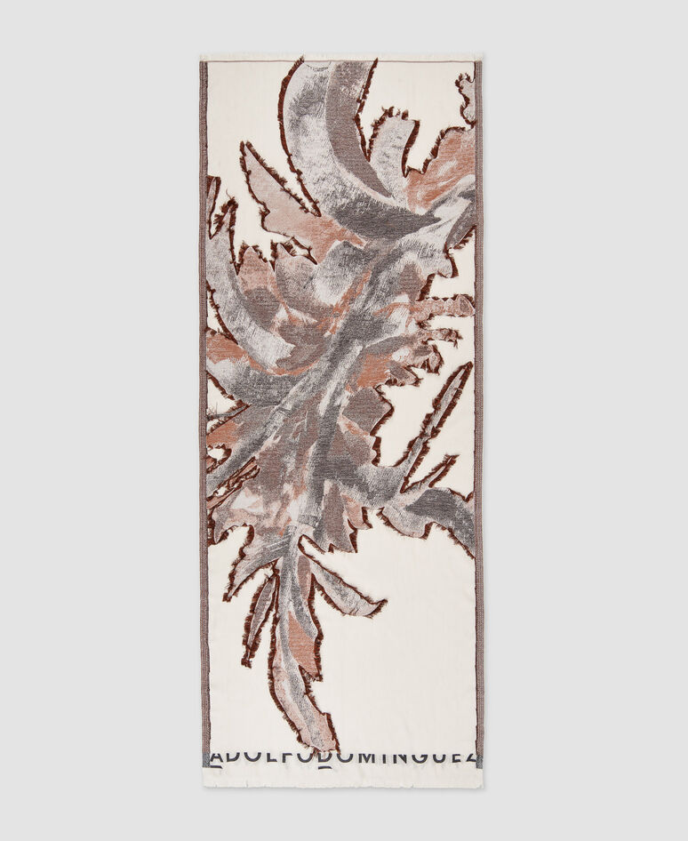 Xaile estampado em algod&atilde;o org&acirc;nico