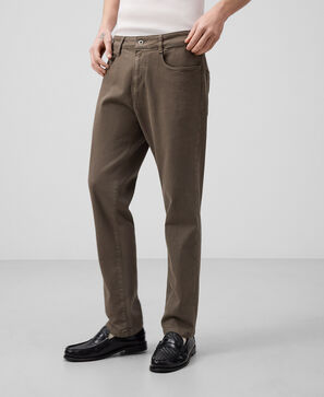 Calças denim regular fit para homem