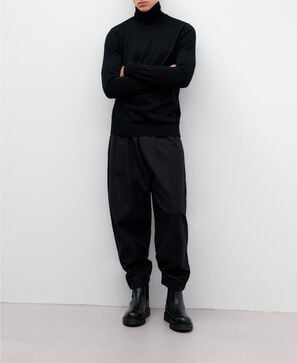 Merino wool turtleneck sweater for men