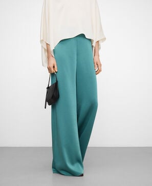Pantal&oacute;n palazzo satinado