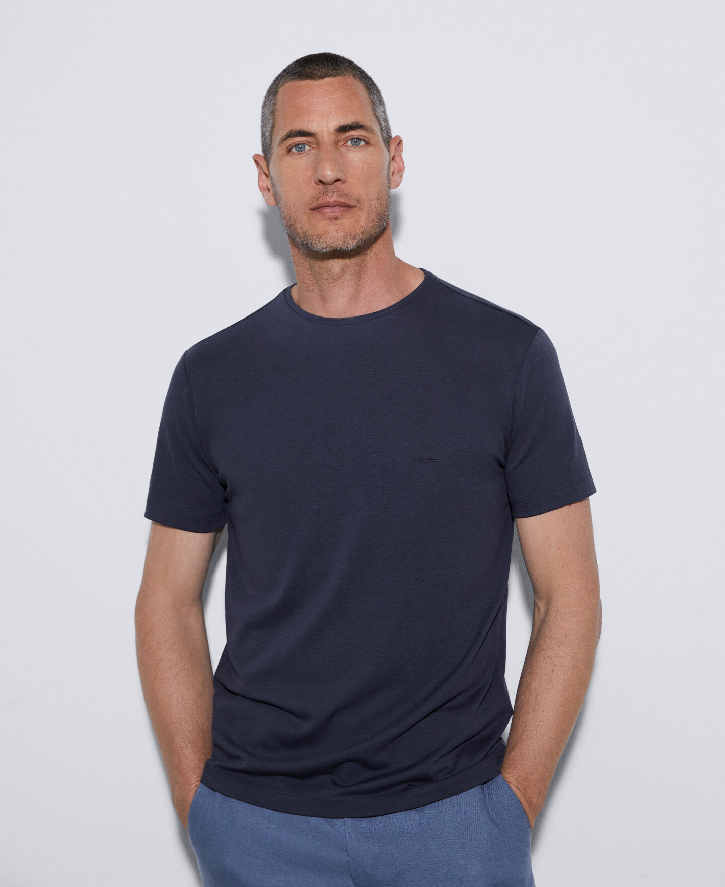 T-shirt in cotton and lyocell | AD Europa