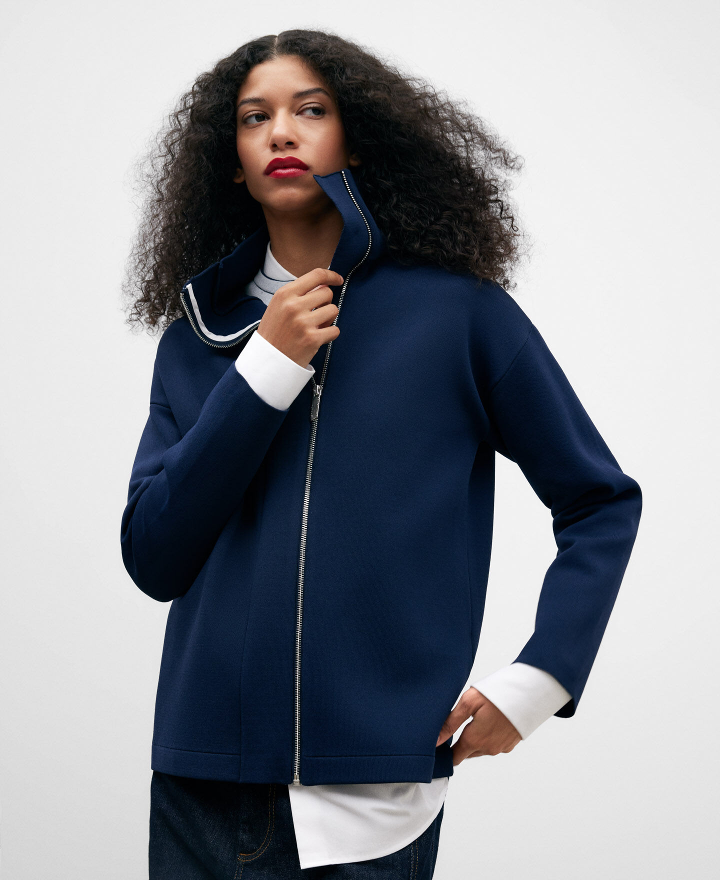 Chimney collar hoodie store