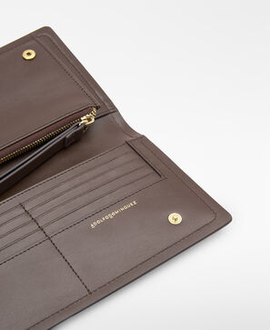 Dorna leather two-tone long wallet