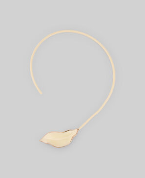 Collar r&iacute;gido hoja metal lacado mujer
