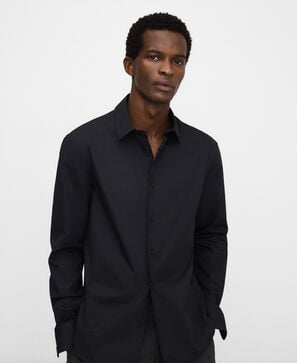 Chemise slim fit &agrave; col italien