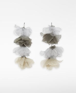 Organza flower maxi earrings