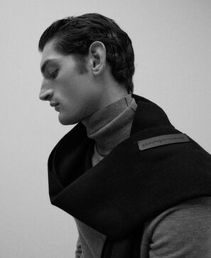 Bufanda lisa algod&oacute;n hombre