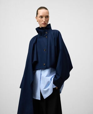 Kurzer Trenchcoat mit Schal für Damen