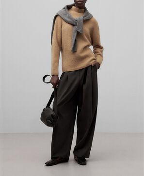 Jersey cuello perkins alpaca mujer