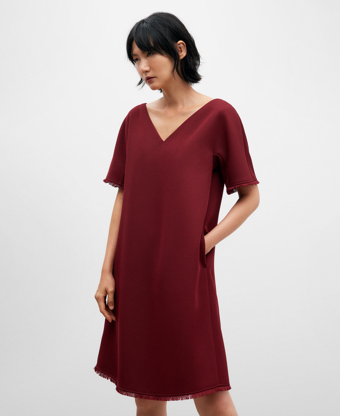 Adolfo dominguez online vestido rojo
