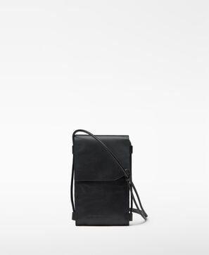 Leather mobile phone holder man