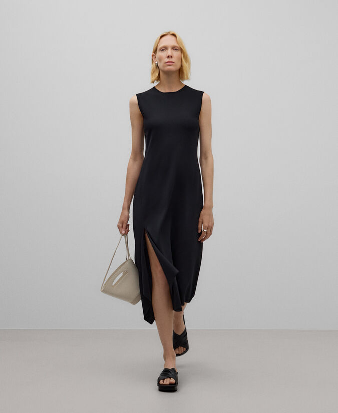 Adolfo dominguez Vestido punto asimétrico mujer Tienda | Ropa