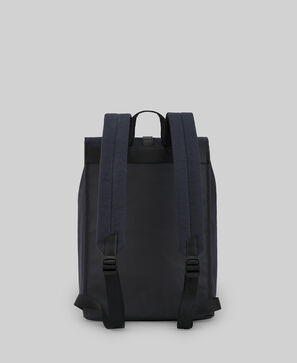 Rectangular navy blue backpack man