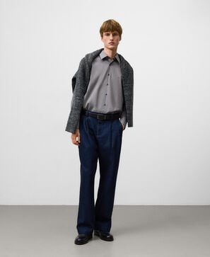 Camisa regular fit cuadros hombre