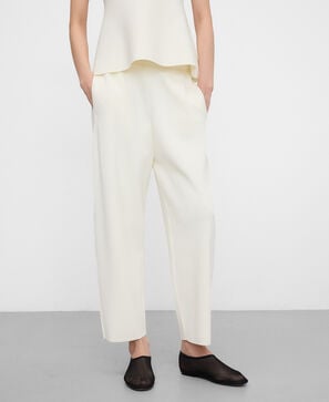 Pantalon barrel fit en maille