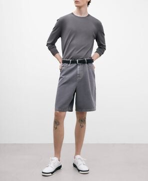 Jersey cuello caja canalé