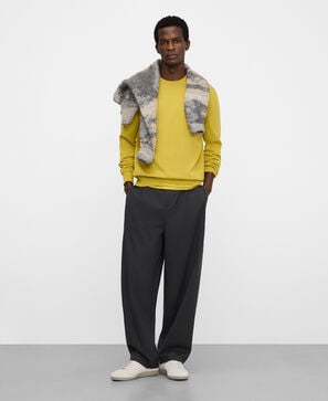 Organic cotton regular fit knit sweater