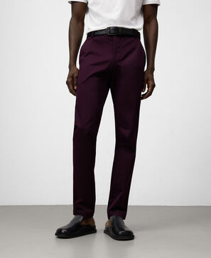 Slim fit chino trousers man