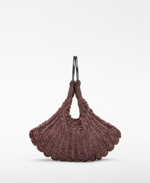 Beaded cocktail bag woman