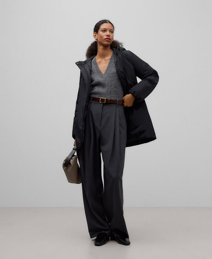 Adolfo dominguez Abrigo acolchado con capucha mujer Gran oferta | Ropa