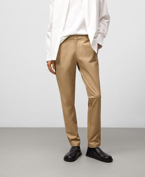 Slim fit chino trousers man