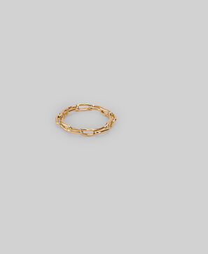 Anillo eslabones irregulares mujer