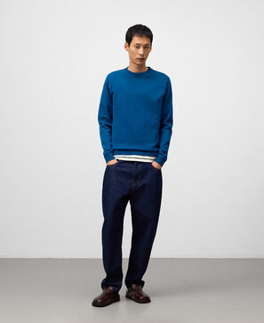 Regular fit crew collar sweater man