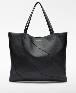 Large recycled polyester shopper woman