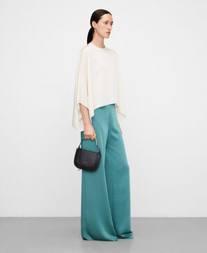 Satin palazzo trousers