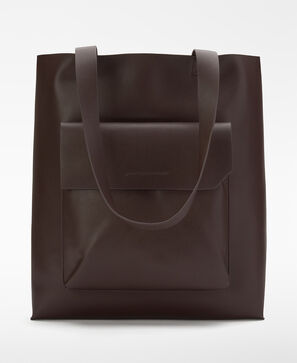 Shopper avec poche Cuir Non Cuir