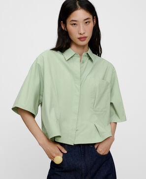 Camisa evas&eacute; estructurada algod&oacute;n