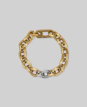 Pulsera eslabones bicolor mujer