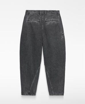 Pantal&oacute;n barrel fit denim efecto lavado