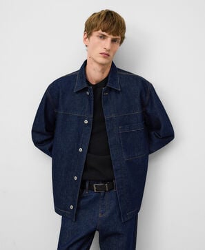 Cotton denim jacket man