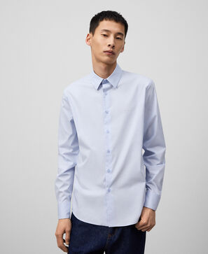 Slim fit cotton shirt man