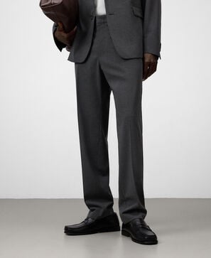 Regular fit tailored trousers man