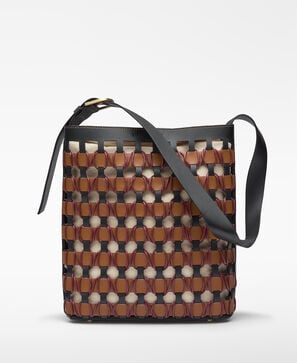 Mala hobo grande Horizonte  entrançada para mulher