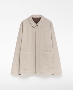 Jacke technischer Stoff Reverskragen Herren