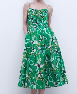 Three-strap cotton dress