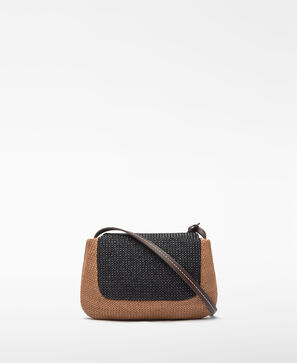 Mini-saco Dorna com textura de ráfia para mulher