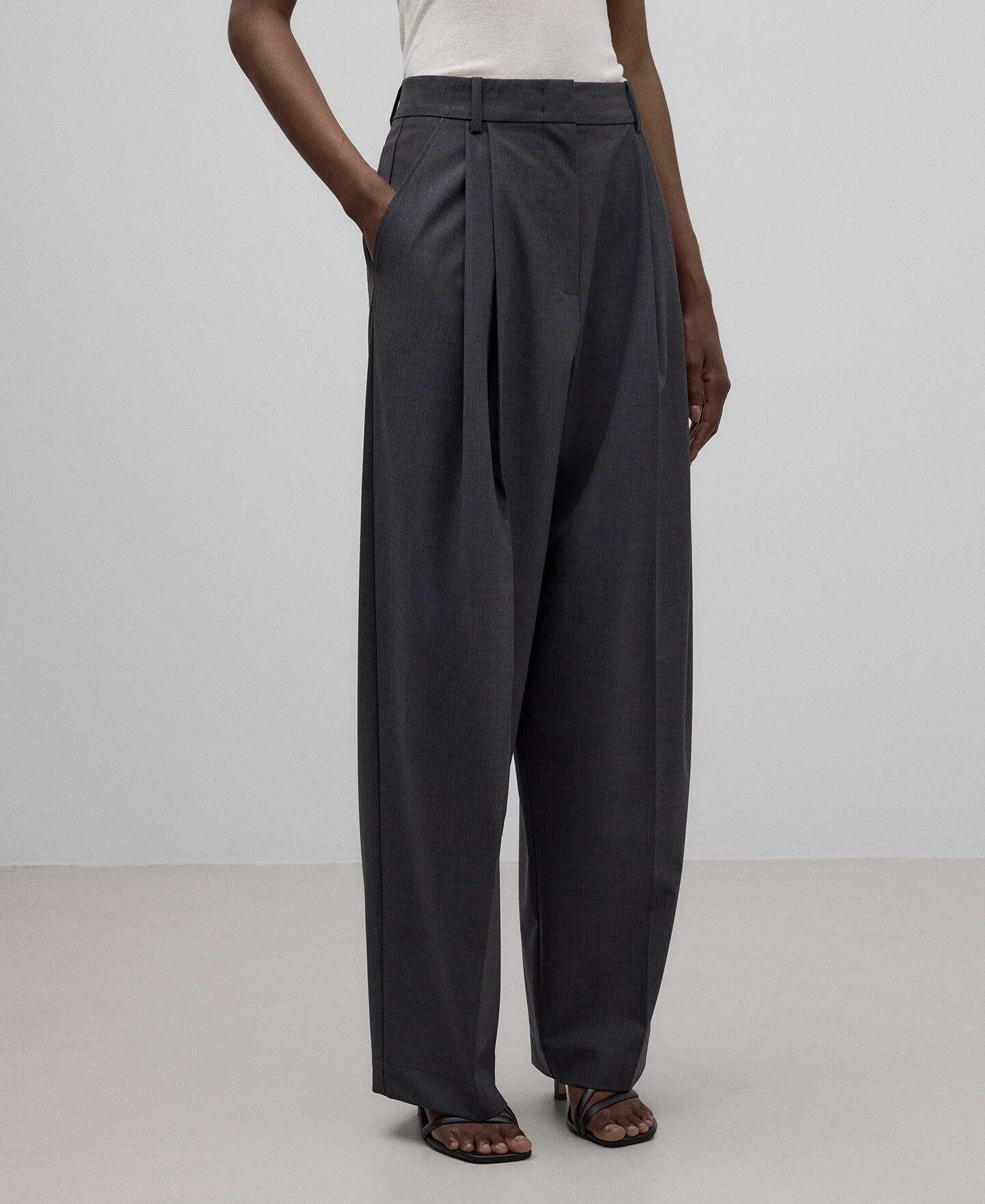 Pantalon gris marengo mujer hotsell