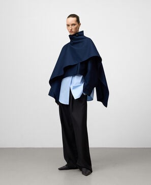 Kurzer Trenchcoat mit Schal für Damen